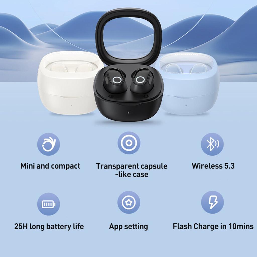 Tai Nghe Nhét Tai Không Dây 5.3 In-Ear Giảm Tiếng Ồn Pin Lớn Điều Khiển Cảm Ứng Hi-Fi Cho WM02s Tai Nghe Nhét Tai Stereo