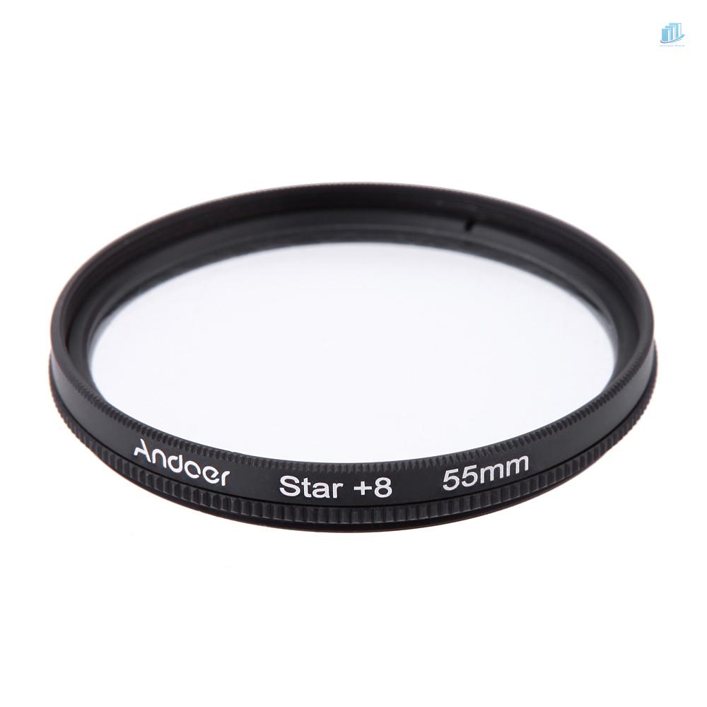 Bộ Kính Lọc Phân Cực Andoer 55mm UV + CPL + 4 + Star 8 Điểm Cho Máy Ảnh Pentax DSLR