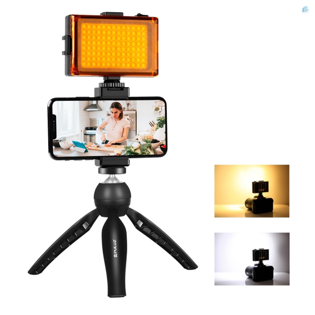 PULUZ Bộ Micro + Kẹp + Giá Đỡ Ba Chân Để Bàn Cho Điện Thoại Di Động Xiaomi