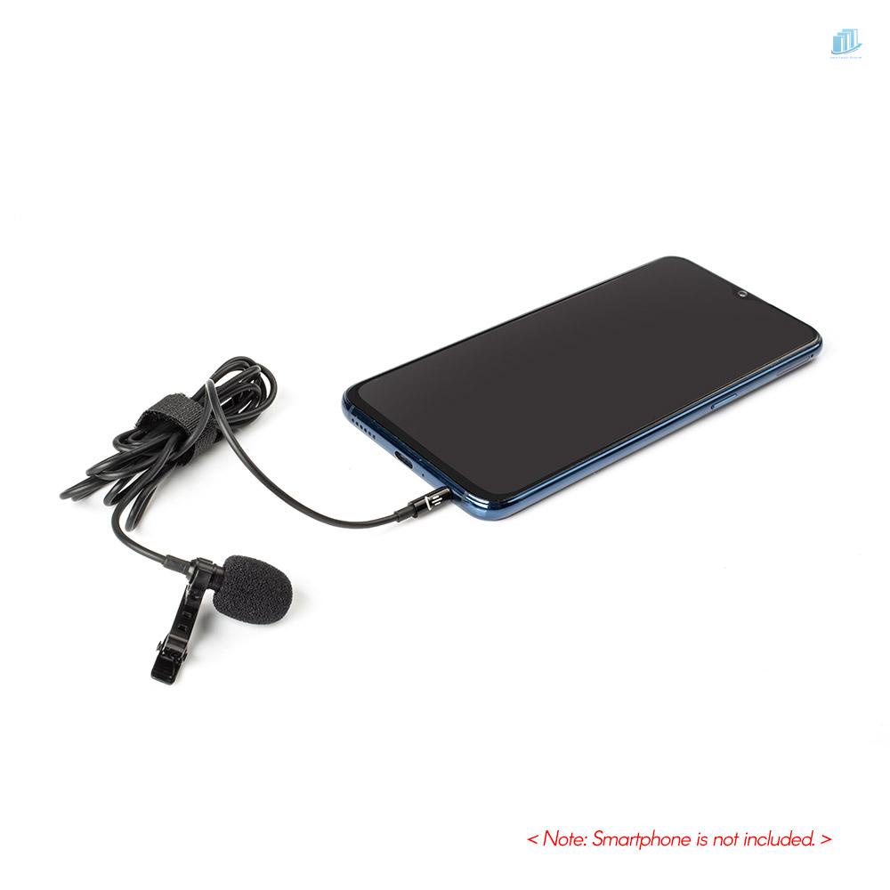 Micro Kẹp Áo Jack 3.5mm Dài 1.5m Chống Ồn Đa Hướng Cho Điện Thoại Thông Minh / Máy Tính