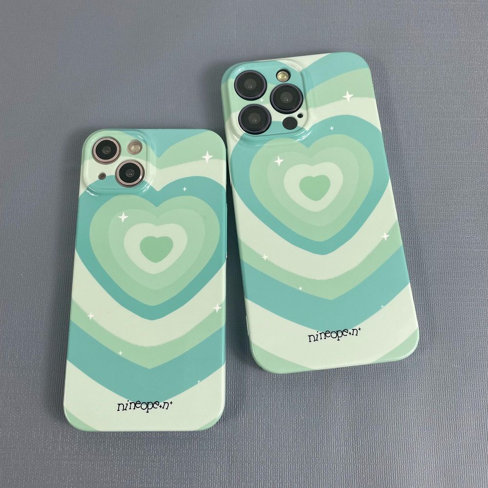 Ốp Điện Thoại Cứng In Hình Trái Tim Phong Cách Mới Cho Iphone xsmax11 12 / 14 xr 13 Inch