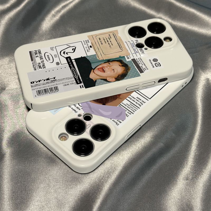 Ốp Điện Thoại Cứng Họa Tiết Nhãn Dán Phong Cách Âu Mỹ Thời Trang Cho iPhone14pro pro13 0DJR 14