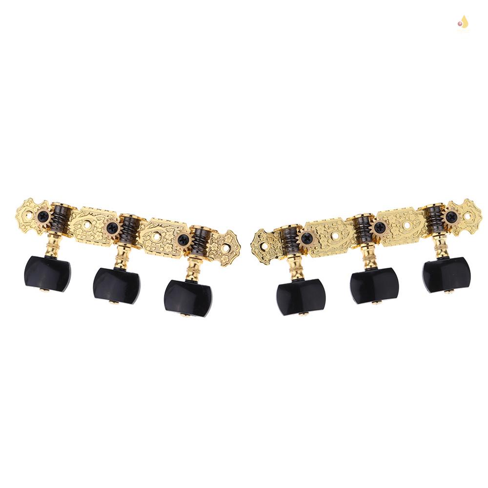 Set 1 Cặp Chốt Chỉnh Dây Đàn 3 Đầu Máy Alice AOS-020B3P Mạ Vàng Cổ Điển