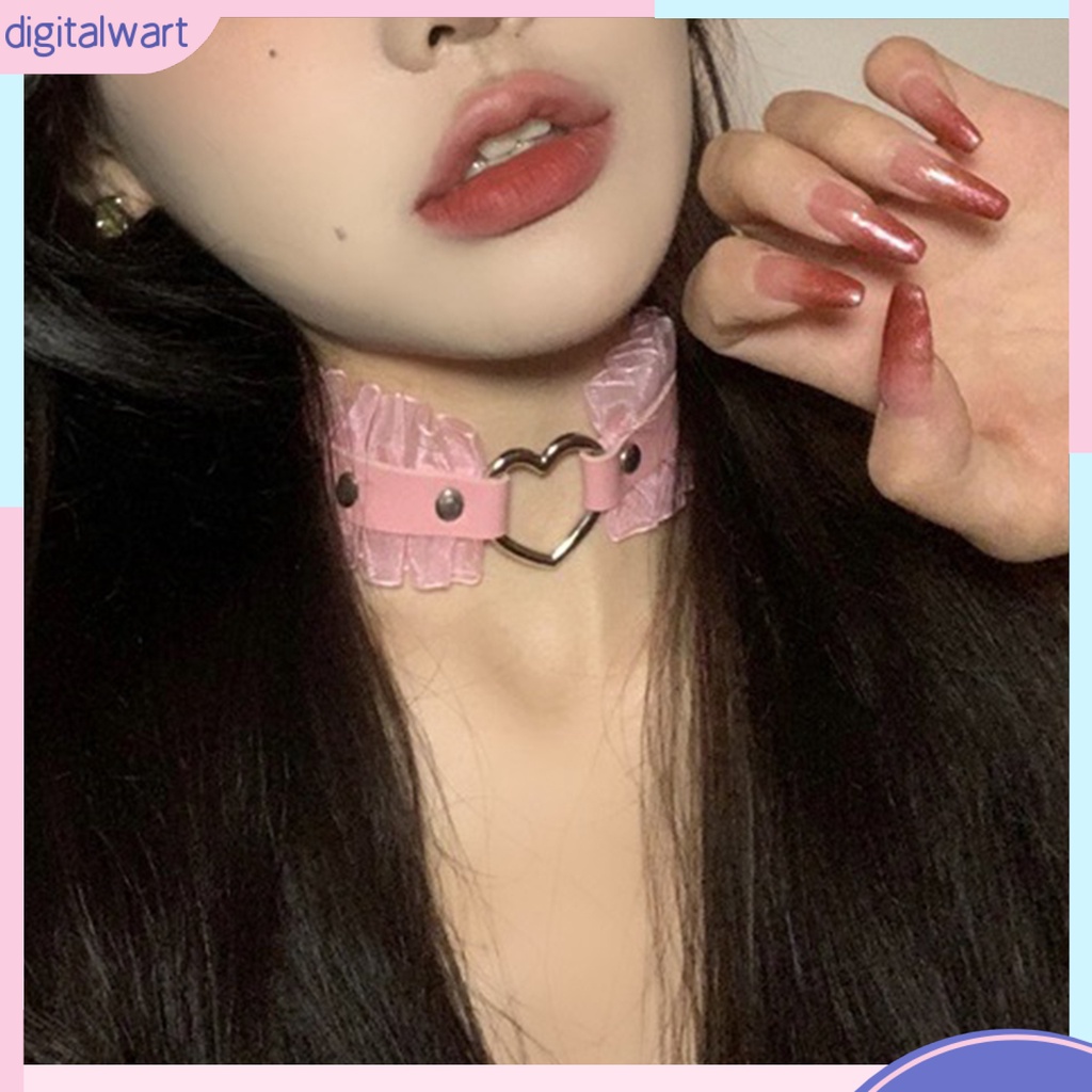 Vòng Cổ Choker Da Giả Đính Đinh Tán Phong Cách Harajuku Punk Cá Tính Cho Nữ