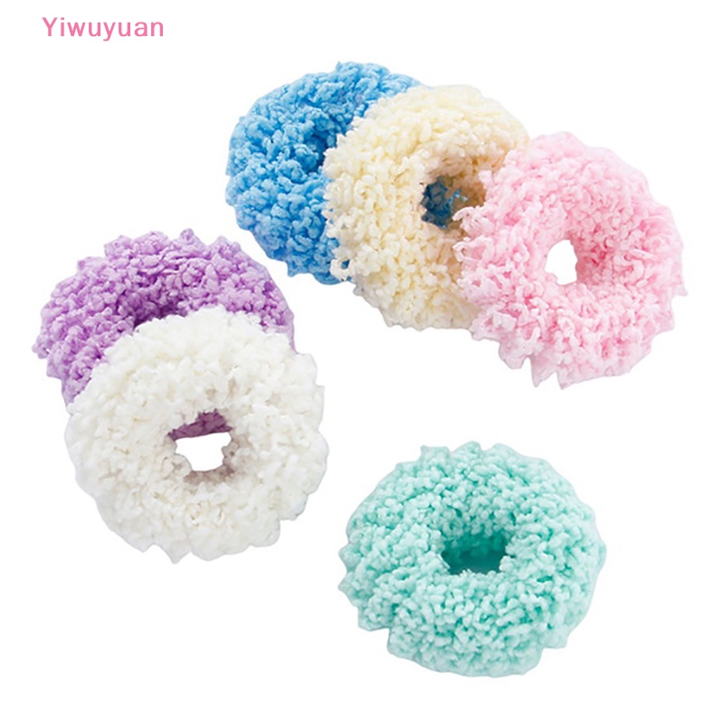 1 Dây Cột Tóc Đuôi Ngựa Bằng Vải Nhung Màu Trơn Phát Sáng Trong Bóng Tối Mới