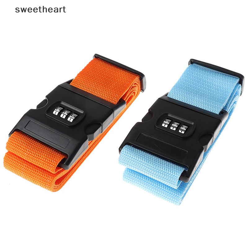 [Sweetheart] 1PC du lịch hành lý vali an toàn khóa bền nylon đóng gói dây đeo vành đai New