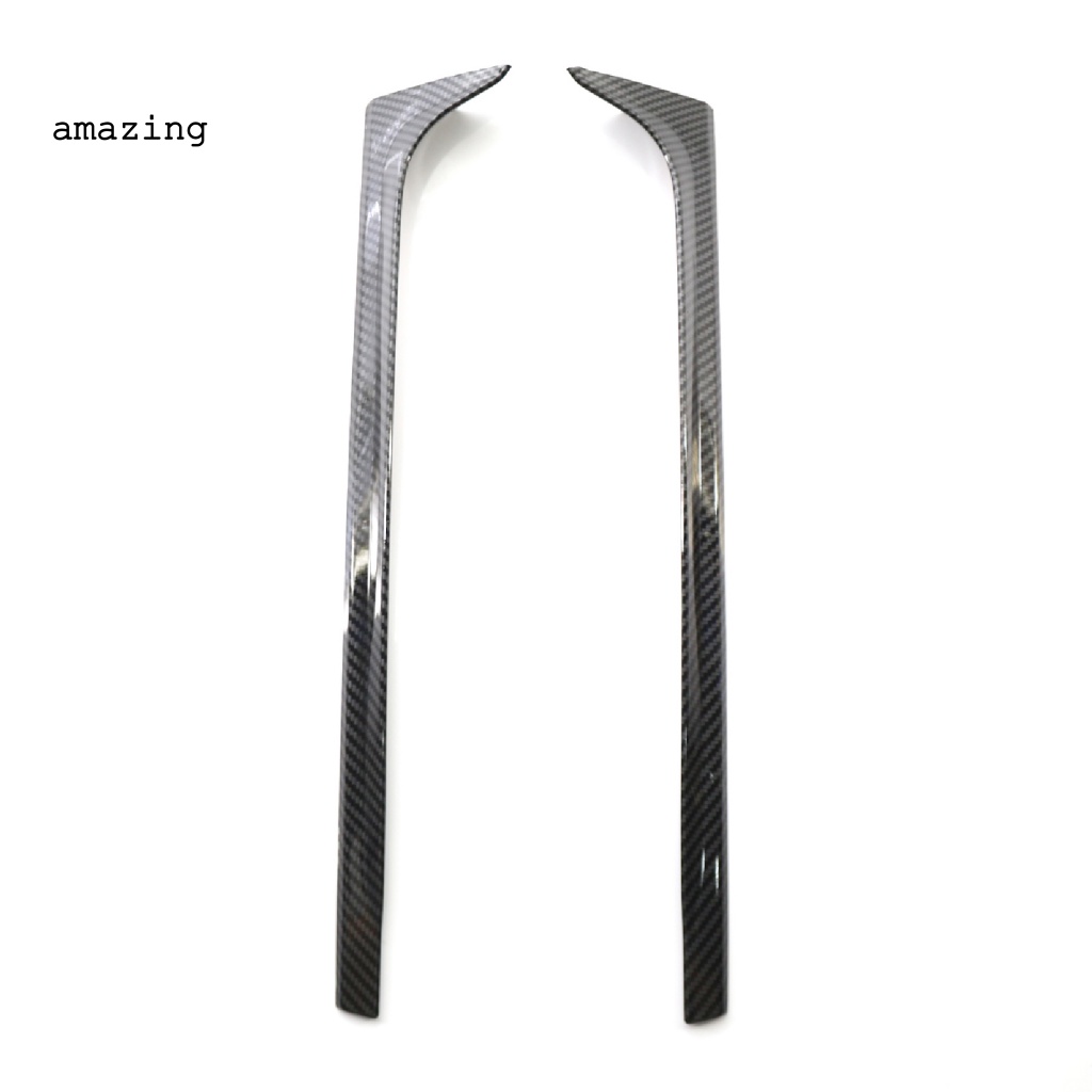 1 Cặp Miếng Dán Viền Cửa Sổ Sau Xe Hơi Chống Nước Chống Trầy Xước Họa Tiết Sợi Carbon Cho VW-Polo 2011-2017