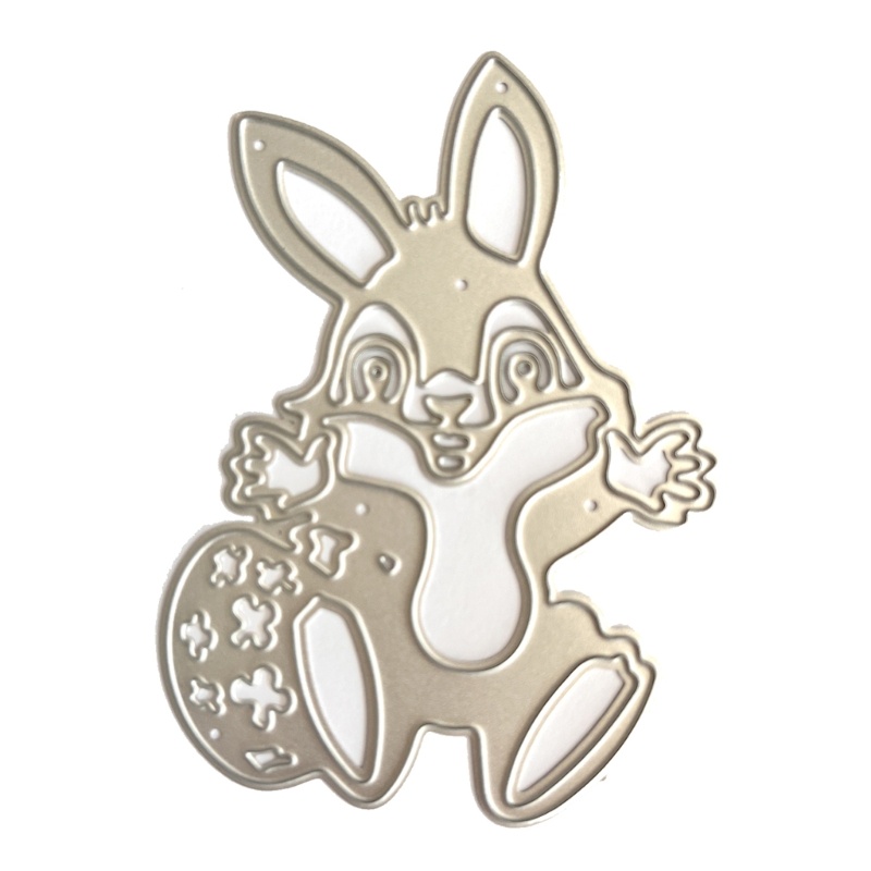 Khuôn Cắt Giấy Làm Từ Kim Loại Hình Chú Thỏ Trang Trí Scrapbook