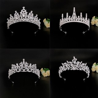 1 vương miện cài tóc cô dâu đính đá sang trọng