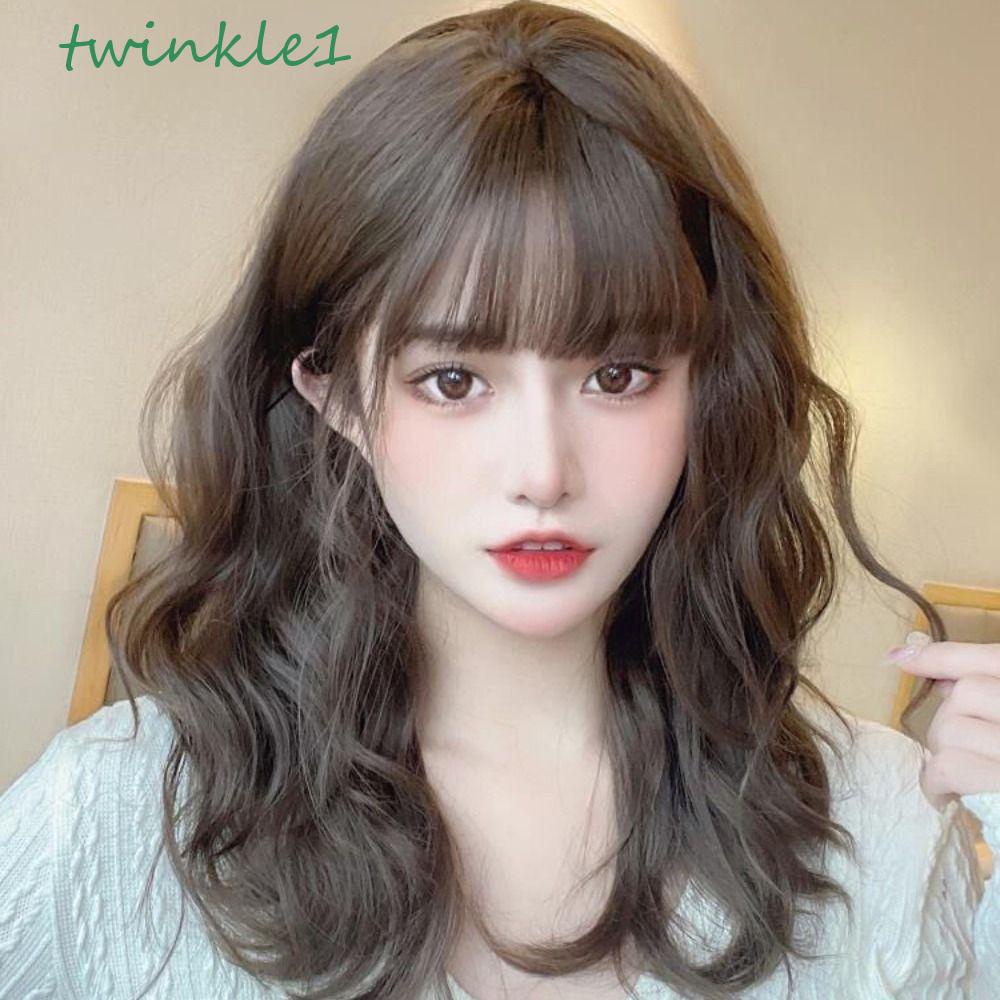 Bộ Tóc Giả Kiểu Bob Bằng Sợi Tổng Hợp Cách Nhiệt Màu Nâu Ngọt Ngào Dành Cho Nữ