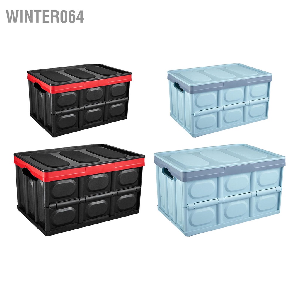 Winter064 Hộp đựng cốp xe ô tô có thể gập lại nhựa ABS dung lượng lớn cho nhà để tại