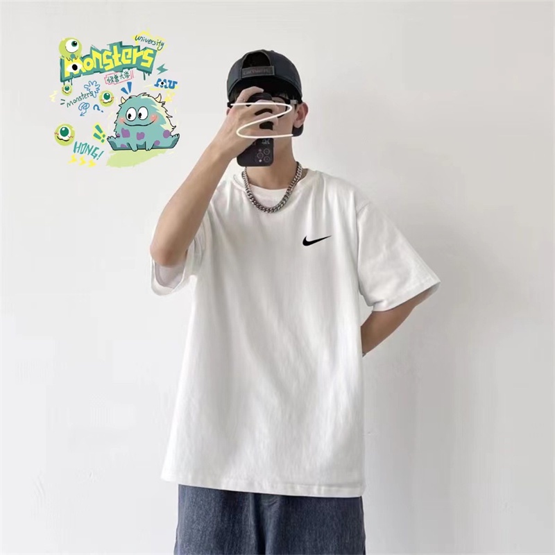 Áo Thun n88- Áo Thun cotton Tay Ngắn Trễ Vai In Hình Quái Vật Nhỏ Phong Cách Cổ Điển Đơn Giản Cho Nam Và Nữ Dzrehyersfhd