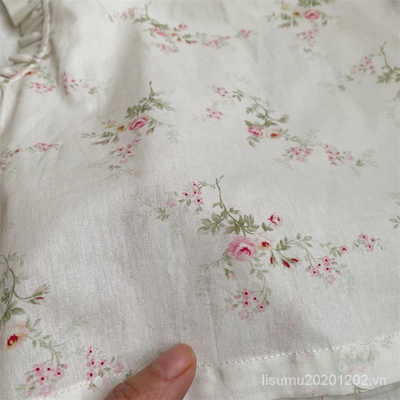 Áo Sát Nách Vải Cotton Phối Ren Hoa Kiểu Hàn Quốc Dễ Thương Cho Bé Gái