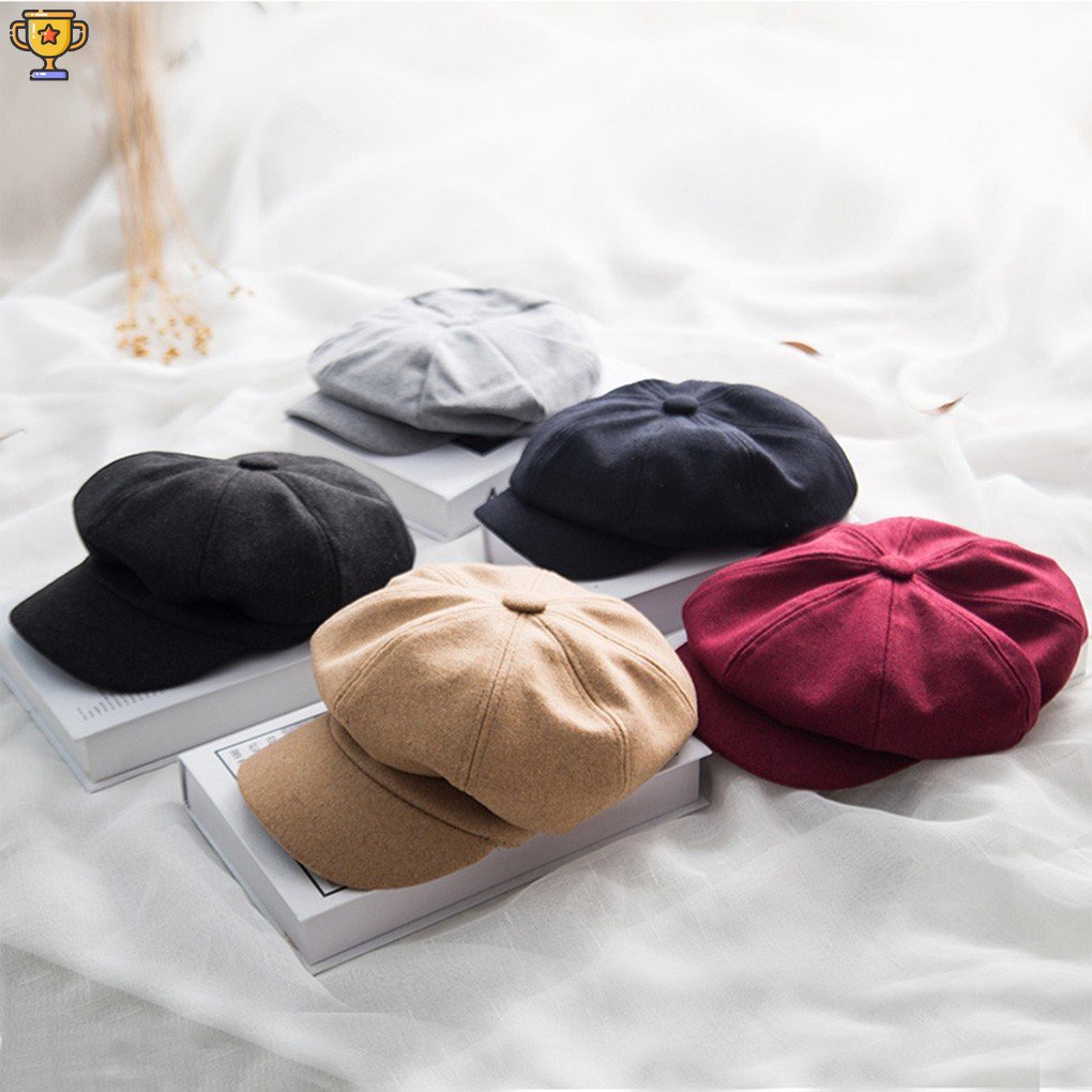 Mũ Beret Trilby Thời Trang Thu Đông Cho Nam Và Nữ