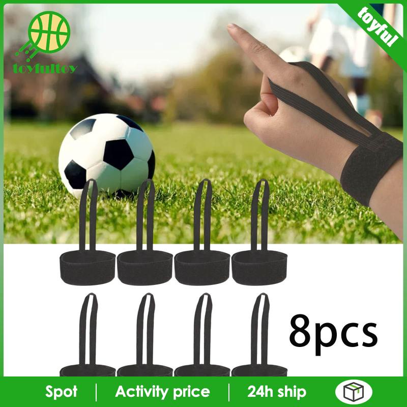 Set 8 Phụ Kiện Đánh Dấu Cổ Tay In Chữ Toyfulcabin Dùng Trong Bóng Đá