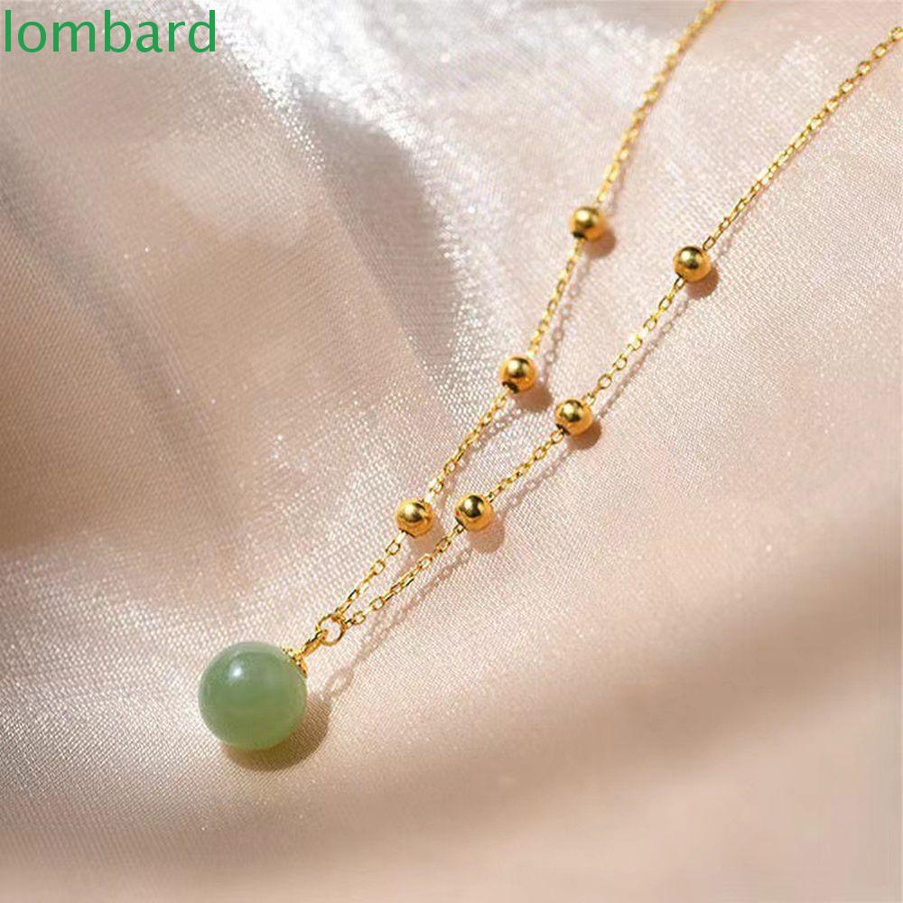 Vòng cổ Thép Titan Đính Hạt Phong Cách Trung Hoa Thanh Lịch Dành Cho Nữ