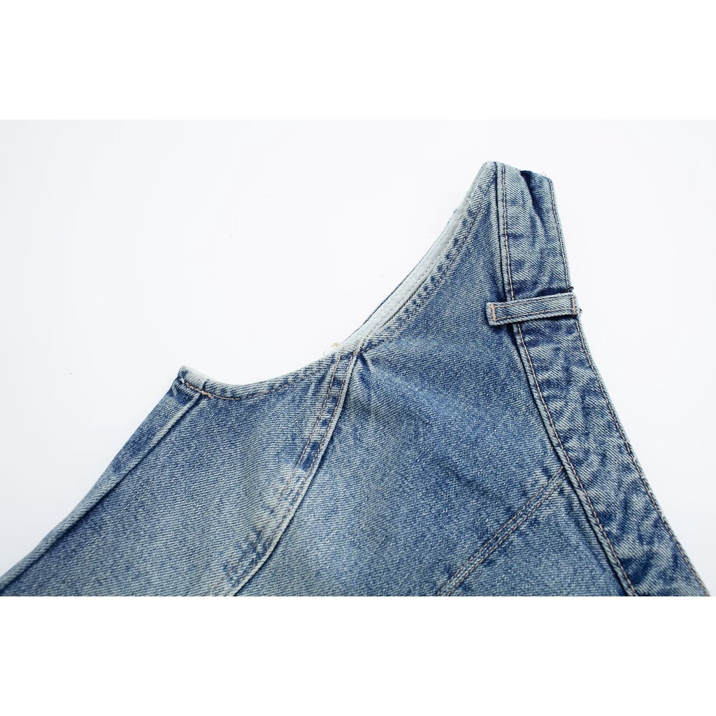 Uibey Áo Vest Cao Bồi Tự Cách Ly Cổ Chéo 8540