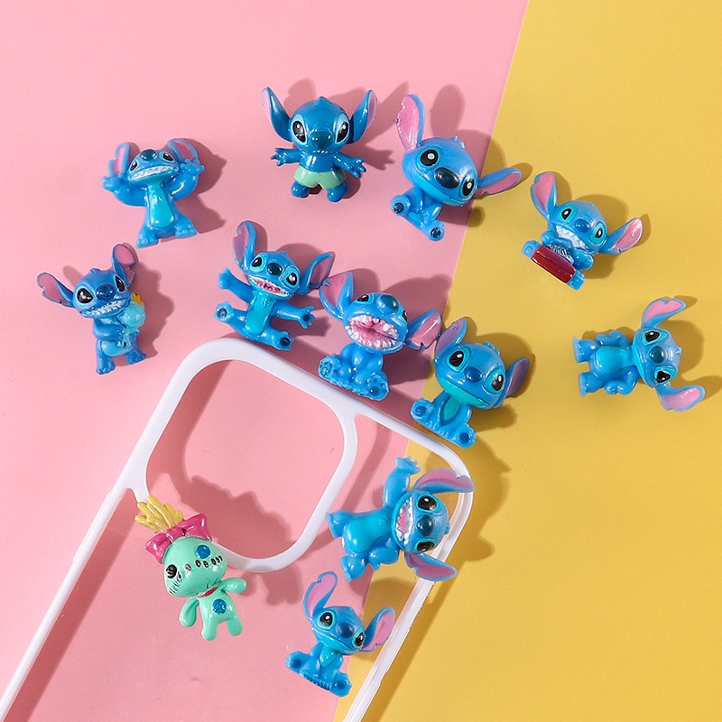 Set 12 Mô Hình Nhân Vật Hoạt Hình Lilo & Stitch Bằng PVC