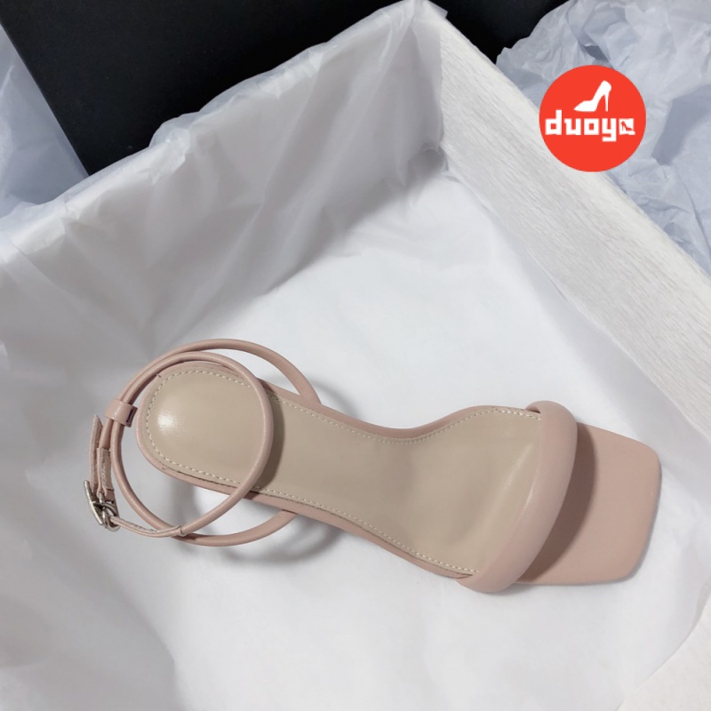Duoya Tóc Thẳng ~ [Hàng Có Sẵn] Giày Cao Gót Da Mềm Siêu Nhẹ Đơn Giản Phong Cách Hàn Quốc Dễ Phối Đồ Miễn Phí Vận Chuyển