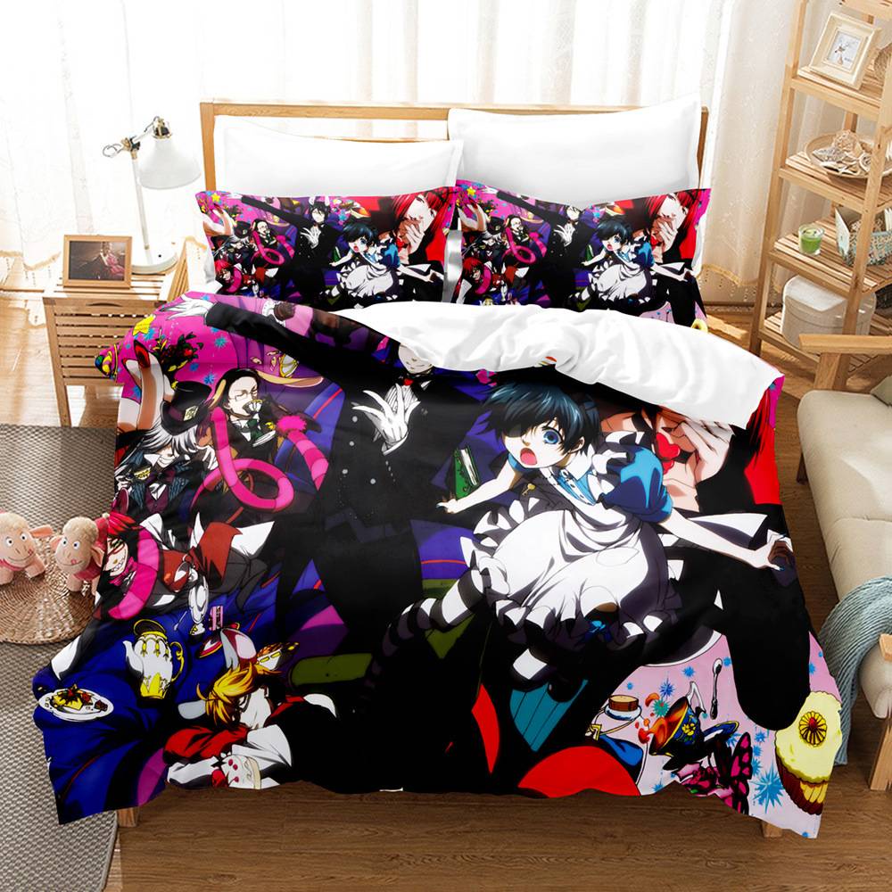 Bộ Ga Trải Giường 3 Trong 1 Màu Đen Butler YB3 BY3