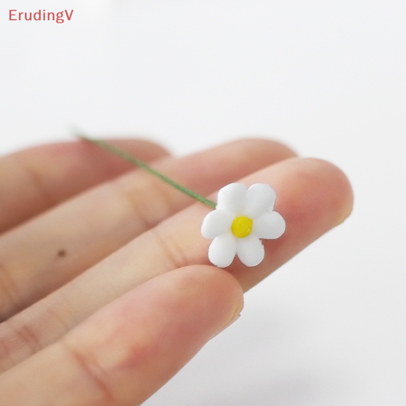 Bình Hoa Cúc Mini Dễ Thương Xinh Xắn Tỉ Lệ 1: 12 Dùng Để Trang Trí Nhà Búp Bê