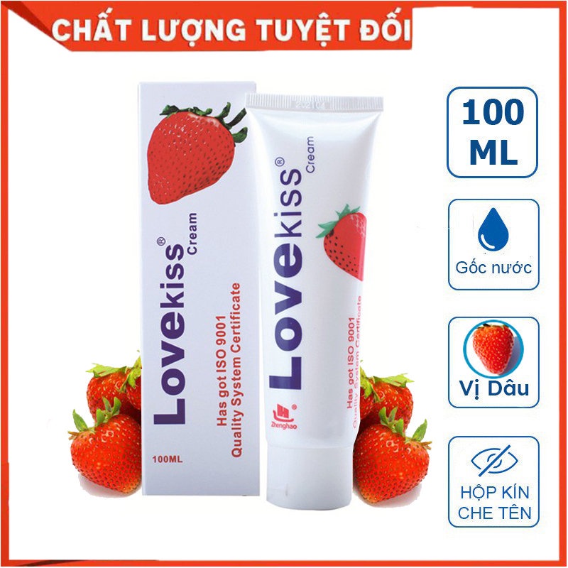 Gel Bôi Trơn Massage Body Love Kiss Hương Dâu 100ml Cao Cấp Chính Hãng ( Che Tên Khi Giao Hàng )
