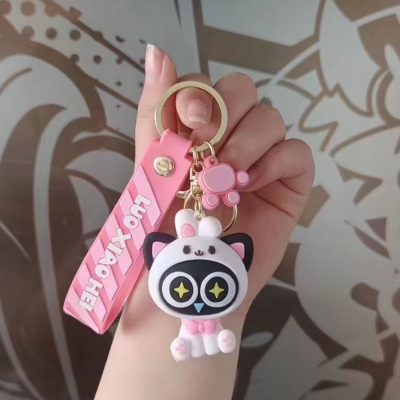 Móc Khóa Hình Búp Bê Luo Xiaohei Bằng Epoxy Độc Đáo Dễ Thương