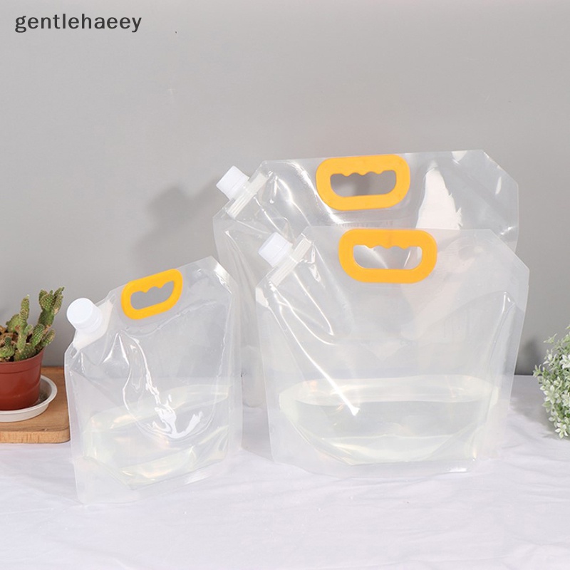 1 Túi Đựng Nước Uống Trong Suốt Tái Sử Dụng 1 / 1.5 / 2.5 / 5 / 10L