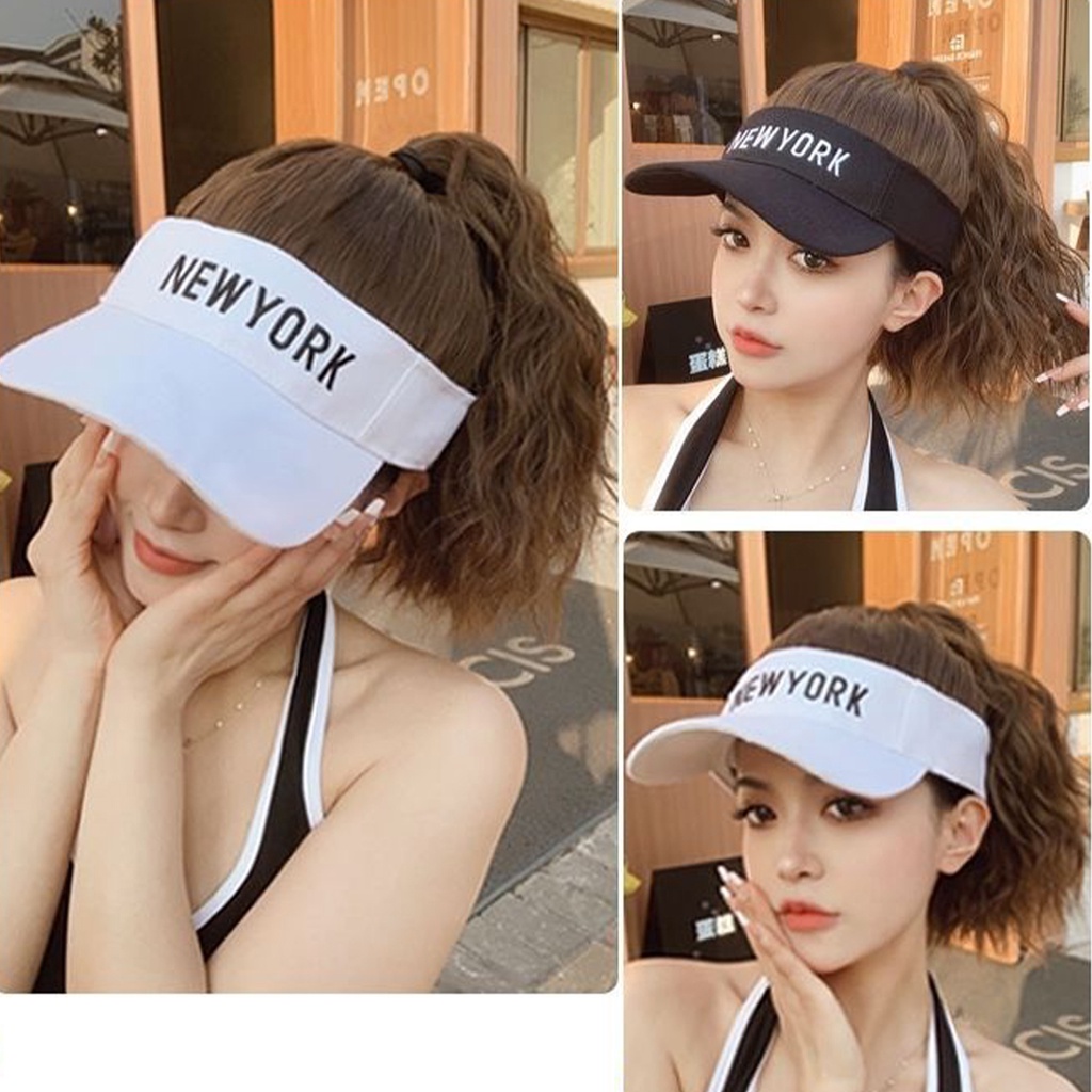 Mũ Giả Tóc Đuôi Ngựa Tự Nhiên Che Phủ Toàn Diện Thời Trang Đơn Giản