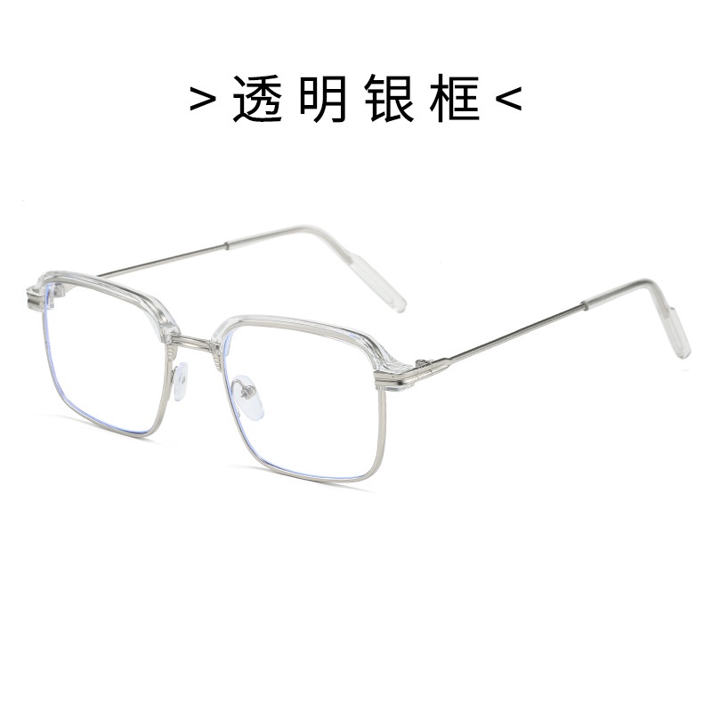 Kính Chống Nắng Nửa Gọng Màu Sắc Đơn Giản Phong Cách Retro Cho Nam