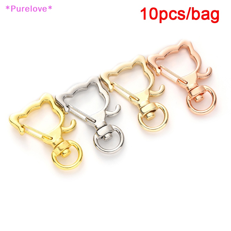 Set 10 Móc Khóa Hình Chú Mèo Xinh Xắn Mới