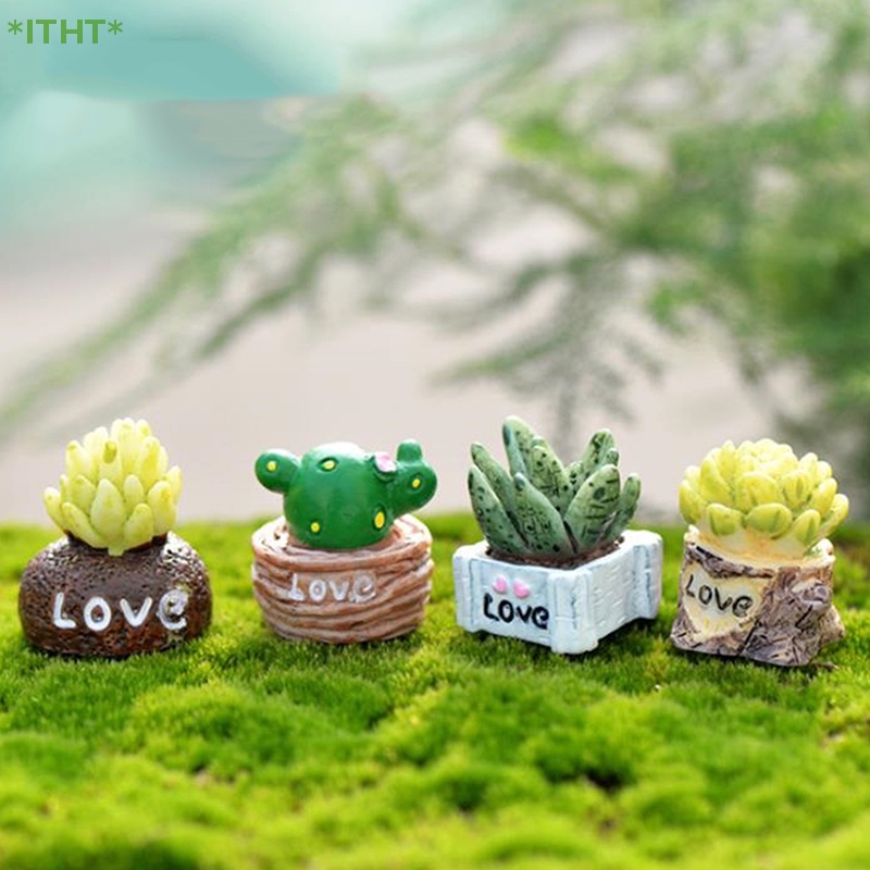 Cây Xương Rồng Giả Mini Sống Động Dùng Trang Trí Mới