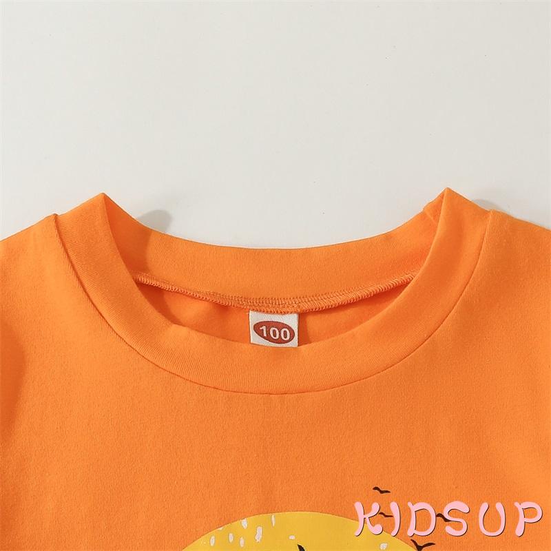 Set Áo Thun Tay Ngắn &amp; Quần Short In Hình Mặt Trời Cho Bé 1 Tuổi
