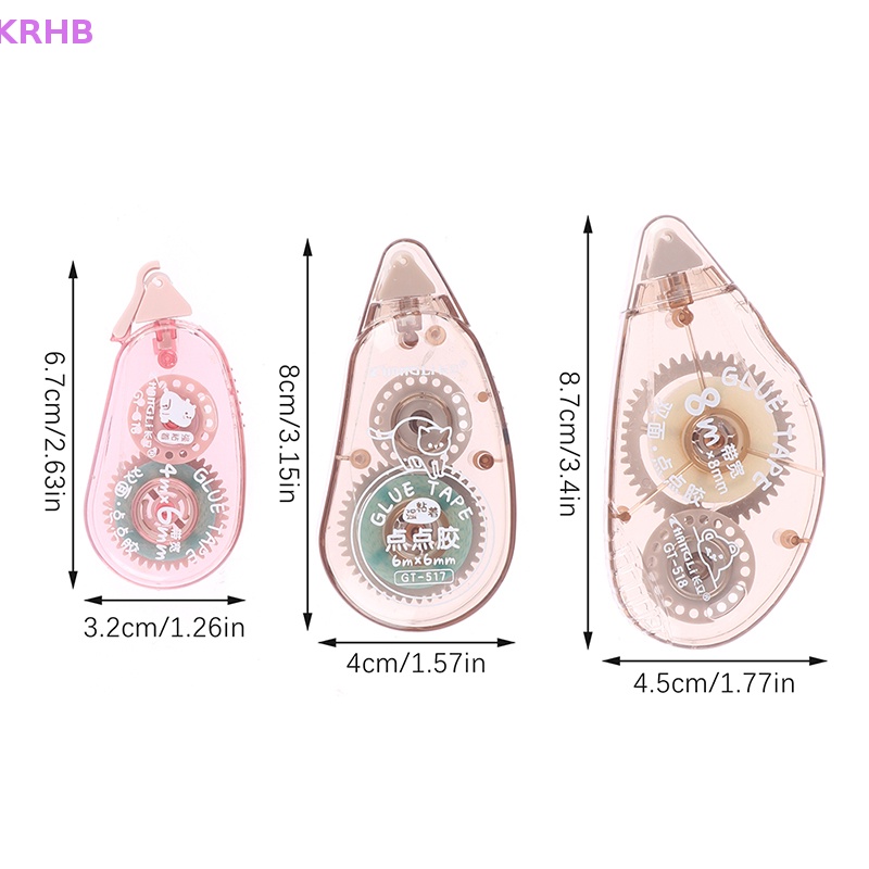 Krhb Cuộn Băng Dính Hai Mặt Họa Tiết Chấm Bi Mới