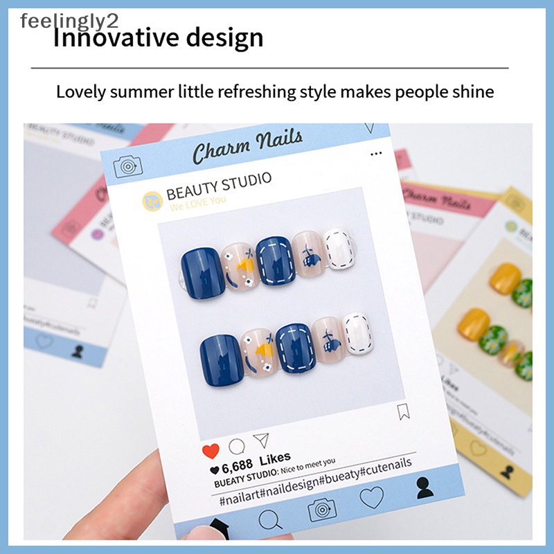 [Hàng Có Sẵn] Set 10 Thẻ Dán Móng Tay Giả Trưng Bày