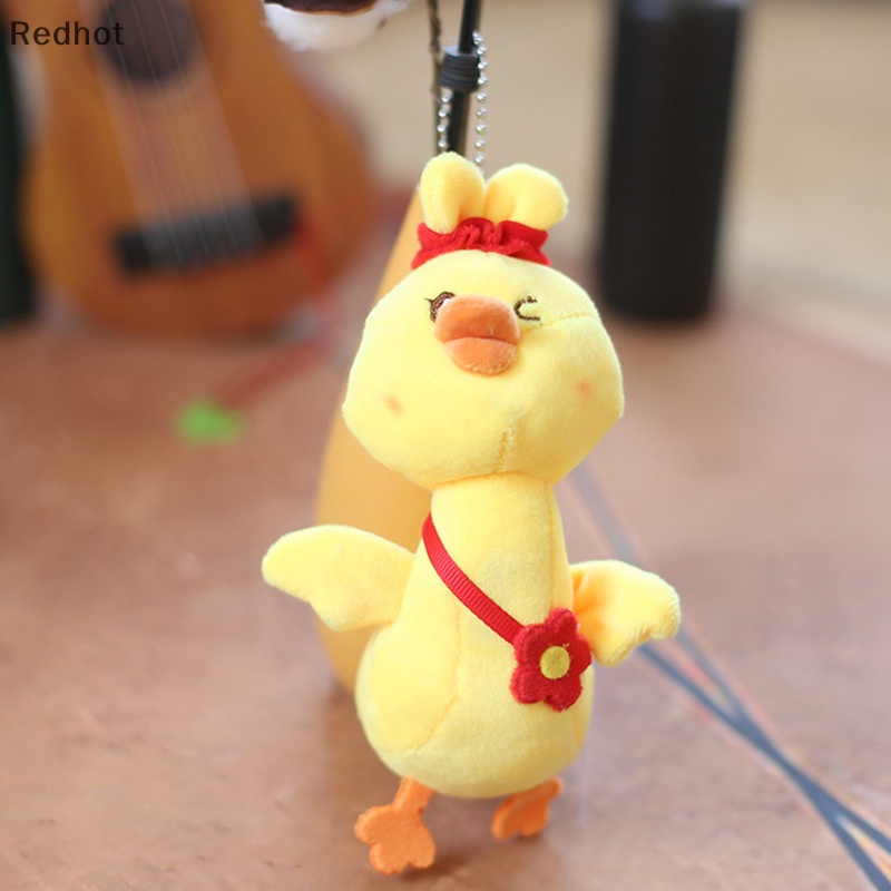 1 Vịt Nhồi Bông 15cm Đội Mũ Dễ Thương