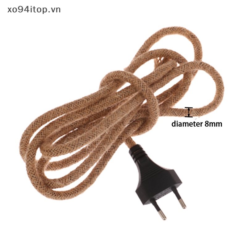 Xoitop Dây Cáp Xoắn Phích Cắm EU Hai Vòng Chuyên Dụng Cho Trang Trí Lighg