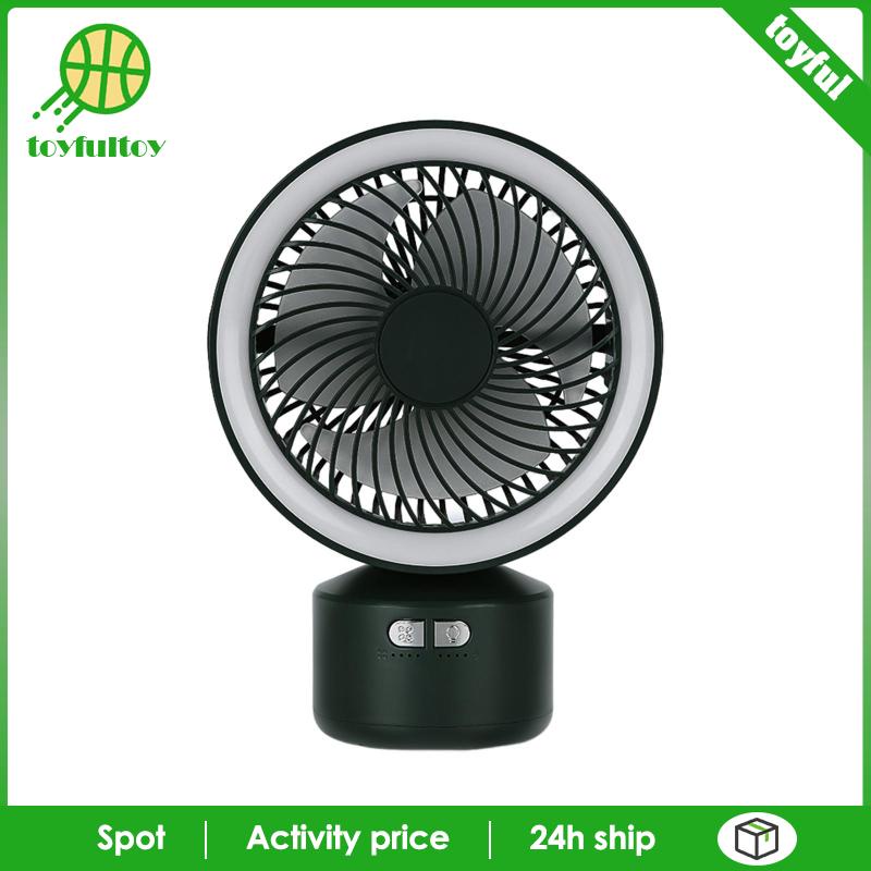 Quạt Cắm Trại Có Đèn LED Có Thể Điều Chỉnh Độ Sáng Tiện Dụng