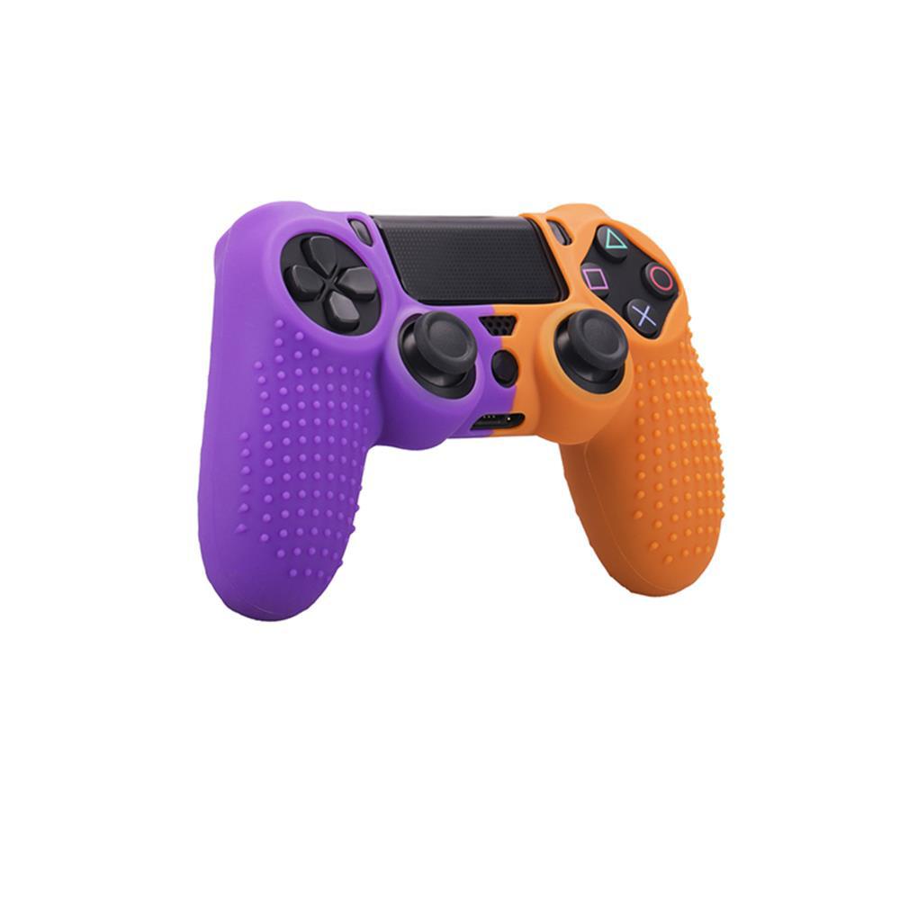 Vỏ Bảo Vệ Bằng Silicon Họa Tiết Chấm Bi Kèm Nút Điều Khiển Cho Tay Cầm Chơi Game PS4