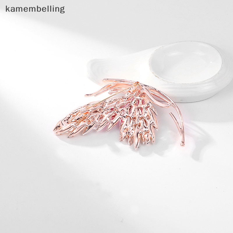 Trâm Cài Áo Hình Bướm Đính Pha Lê Màu Gradient Phong Cách Pháp Thanh Lịch Cao Cấp