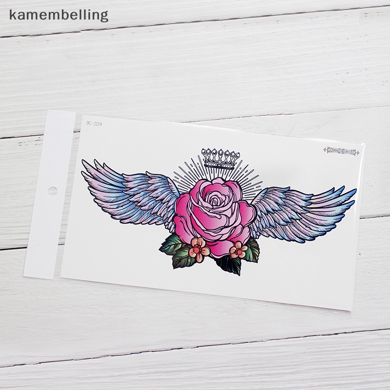 Hình Xăm Dán Tạm Thời kamembelling Màu Đen Chống Thấm Nước Trang Trí Cơ Thể