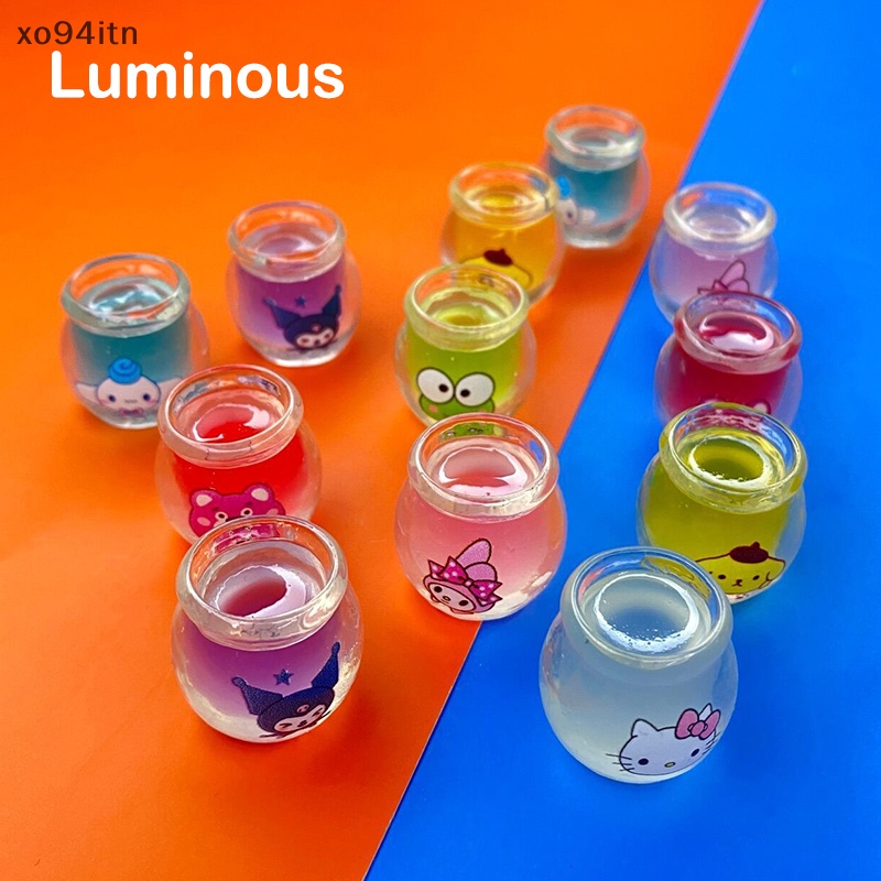 SANRIO Tn Set 2 Chậu Mật Ong Mini Dạ Quang Thủ Công Ba Chiều Bằng Nhựa Resin Sáng Tạo n