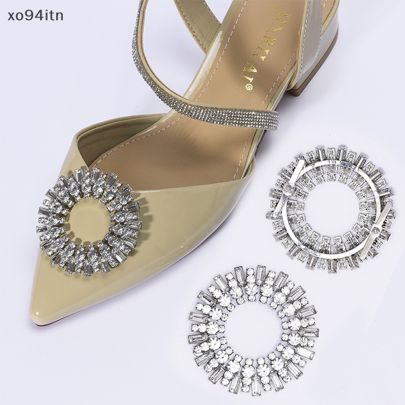 1 Kẹp Cài Áo Hình Giày Cao Gót Đính Đá Lấp Lánh