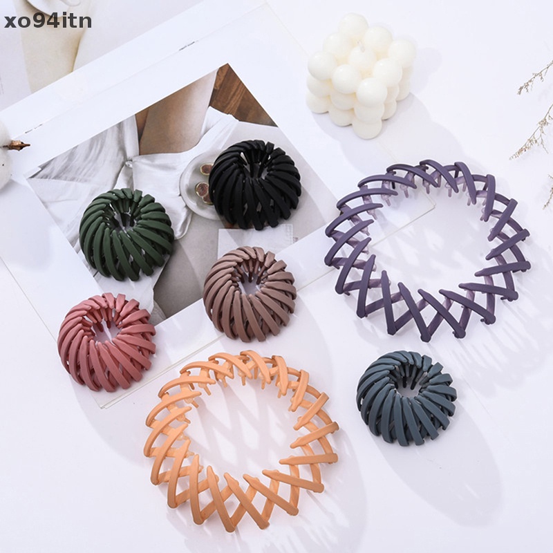 Kẹp Tóc Đuôi Ngựa Hình Tổ Chim Thời Trang Có Thể Thu Gọn