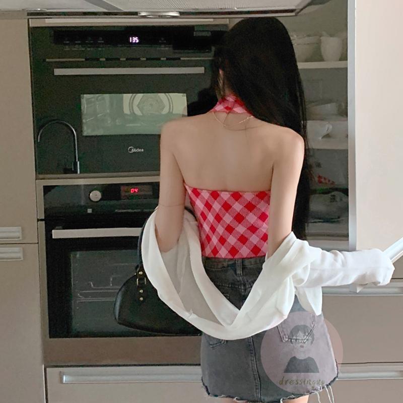 Áo Tank Top Hai Dây Thiết Kế Quyến Rũ Thời Trang Mùa Hè Cho Nữ