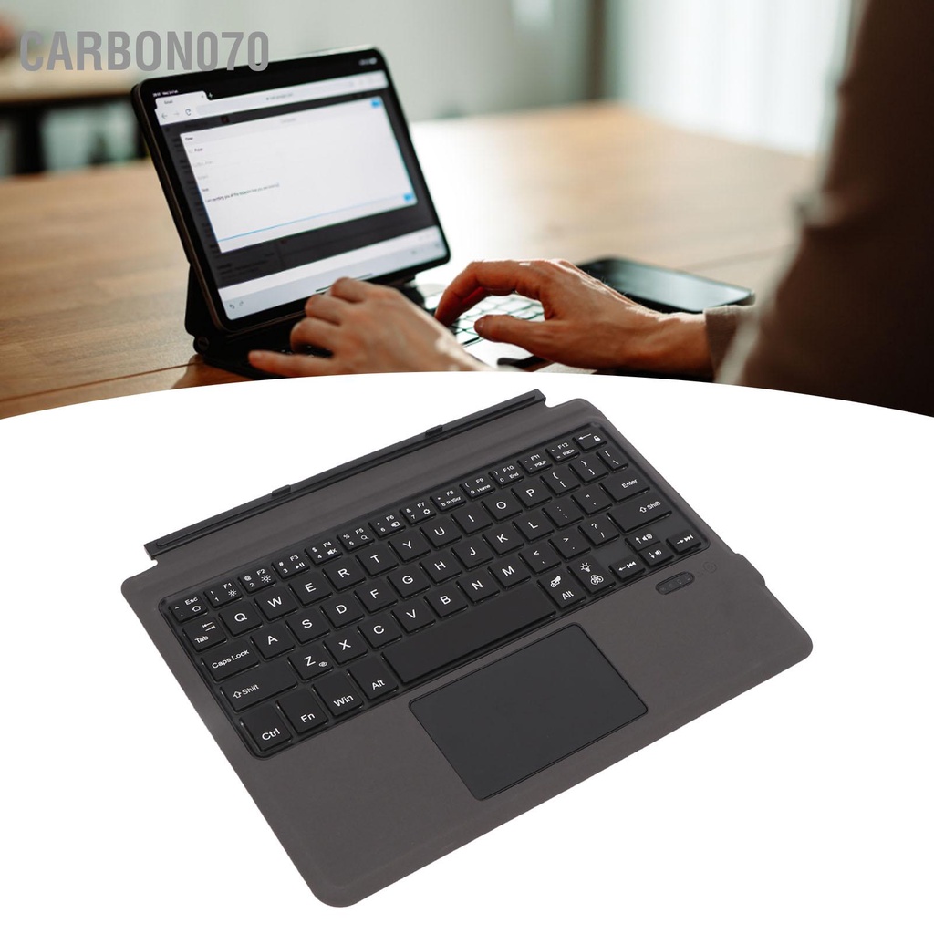 Bàn Phím Không Dây Bluetooth Siêu Mỏng Đèn Nền 7 Màu Di Động Cho Surface Go 3, Go 2, Go