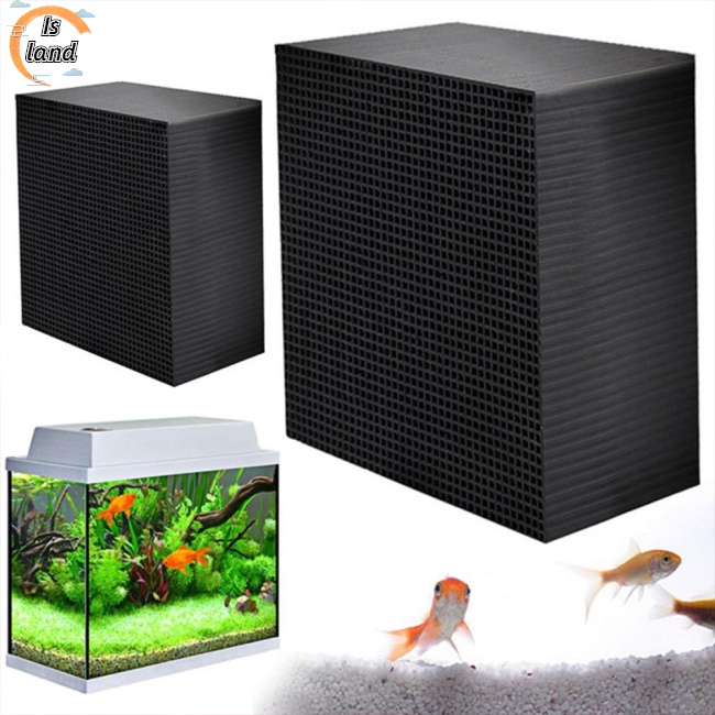 [IS] Bộ Lọc Than Hoạt Tính Hình Khối Cấu Trúc Nước Khử Mùi Hôi Cho Bể Cá