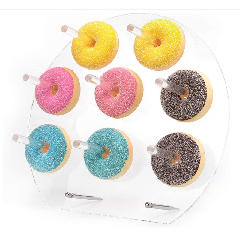 Giá Đỡ Trưng Bày Bánh Donut Bằng Acrylic Độc Đáo Trang Trí Tiệc Sinh Nhật / Tiệc Em Bé