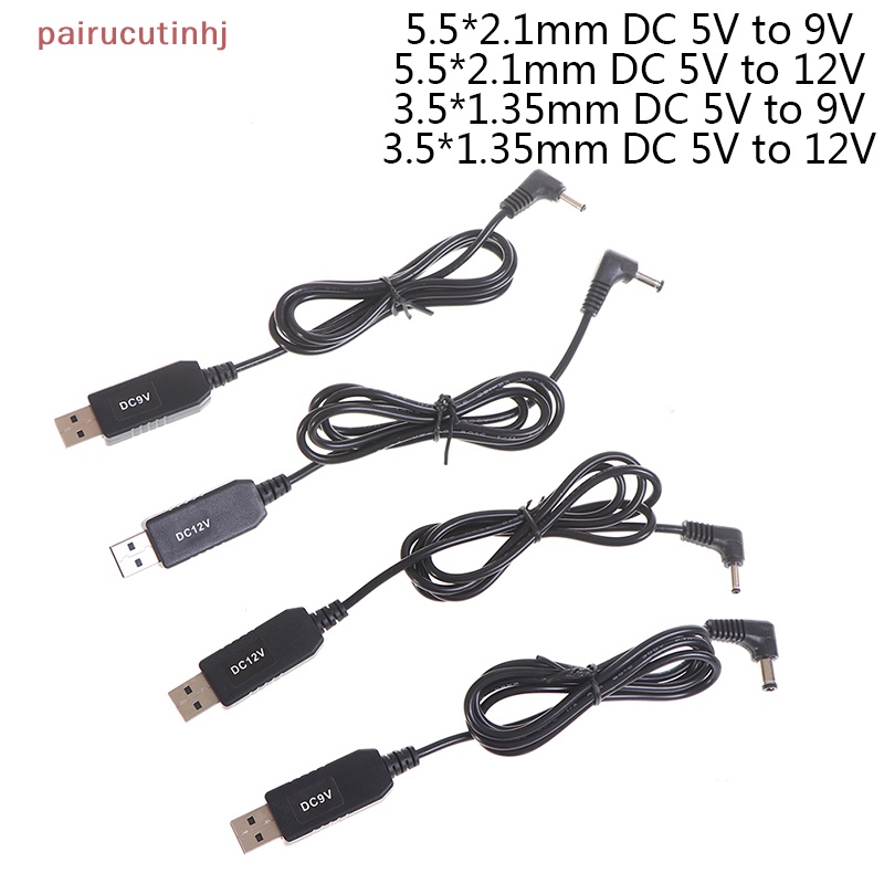 Cặp Cáp Tăng Áp USB DC 5V Sang 9V 12V 3.5 * 1.35mm 5.5 * 2.1mm VN