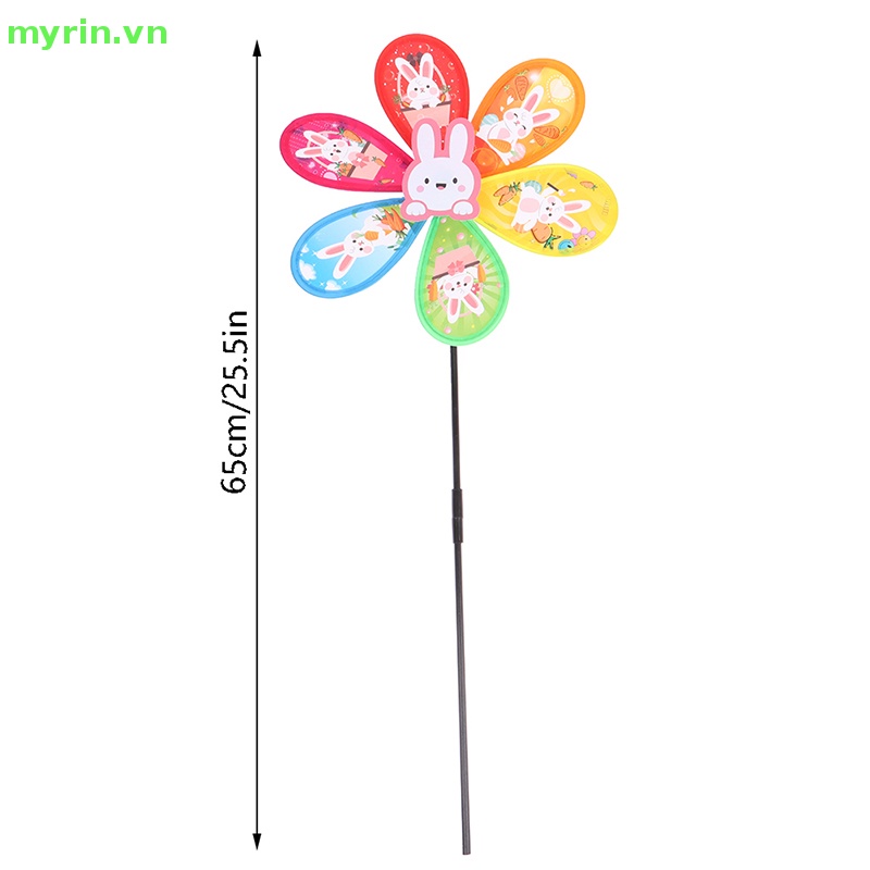 Chong Chóng Gió Hình Thỏ Hoạt Hình 3D Trang Trí Sân Vườn